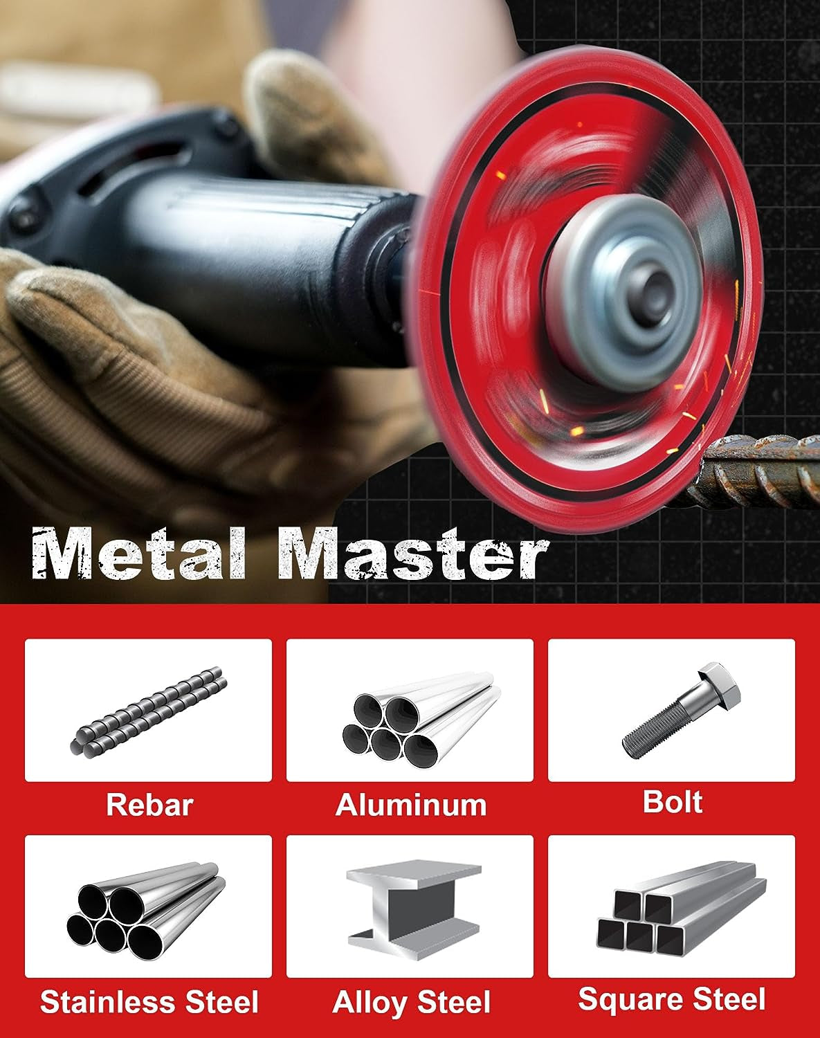 Diamond Cutting Wheel 3 X 3/8 Inch, 5000+ Cuts on Metal, 2 Pack, Gray, Die Grinder, Diamond Material