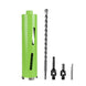 2 1/2 Inch Dry Core Drill Bit with Pilot Bit and 2 Pcs Adapters (SDS plus Adapter&Hex Adapter), 5/8"-11 Threaded Diamond Core Bit for Concrete/Brick/Masonry, 10" Drilling Depth