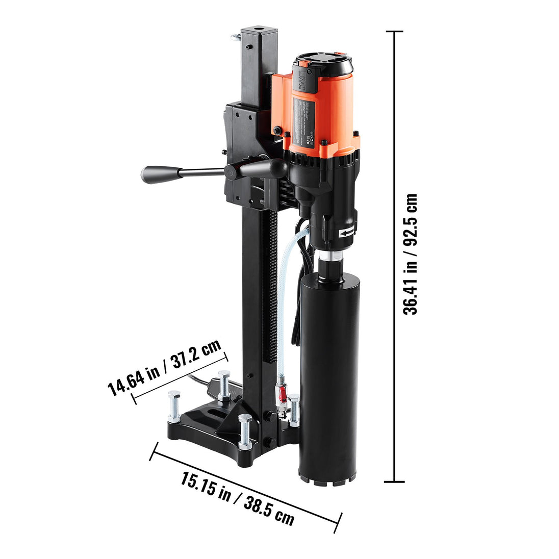 Wet&Dry Diamond Core Drill Machine Concrete Core Drill Rig 2500W 750RPM