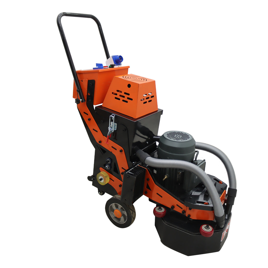 220V Concrete Floor Grinder Polishing Machine W/ 30L Dust Bucket 6 Grinding Head
