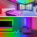 Battery Powered LED Strip Lights 13.2Ft, LED Lights Battery Operated Color Changing Music Sync App Remote Control RGB USB Led for TV, Party, Room Decoration