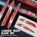 Carbide Reciprocating Saw Blades Set, 3 TPI, 6 TPI, and 8 TPI for Multi-Material Cutting, Heavy-Duty for Demolition, 5-Pack