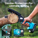 Mini Chainsaw, 6-Inch Mini Chainsaw Cordless, Handheld Electric Power Chain Saw with 2 Batteries, for Tree Trimming Wood Cutting, Best Gifts for Father, Dad, Husband, Men