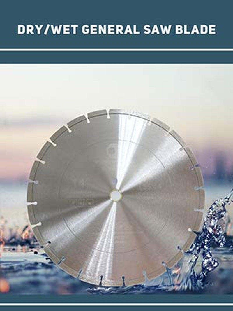 LSS 16 Inch Diamond Blades Dry or Wet Cutting General,Purpose Power Saw Blade,For Masonry Brick Marble Concrete Circular Saw Blade (16")