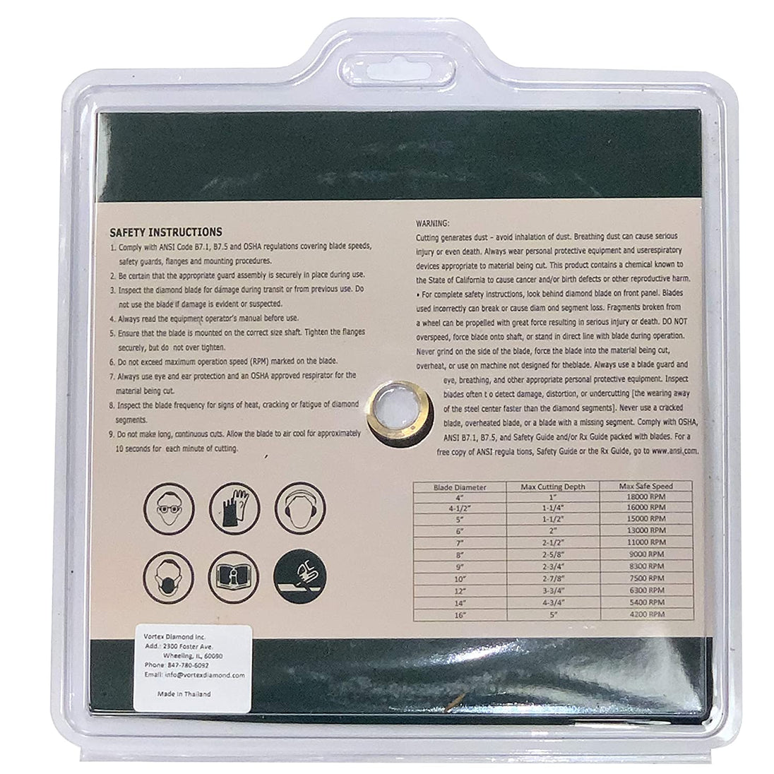 (2 Pack)  USA ADLSS 4-1/2 Inch Dry or Wet Cutting General Purpose Power Saw Segmented Diamond Blades for Concrete Stone Brick Masonry (4 1/2" - 2 Pcs)