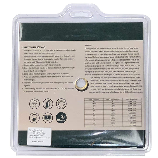 (5 Pack)  ADLSS 16 Inch Dry or Wet Cutting General Purpose Power Saw Segmented Diamond Blades for Concrete Stone Brick Masonry (16" - 5 Pcs)
