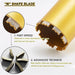 4 Inch Wet Core Drill Bits,  4" Core Bit for Concrete, 14" Drilling Depth, 1-1/4"-7 Thread Diamond Core Bit for Cured Concrete with Rebar, Hard Masonry, Brick Block, Stucco, Stone (102Mm)