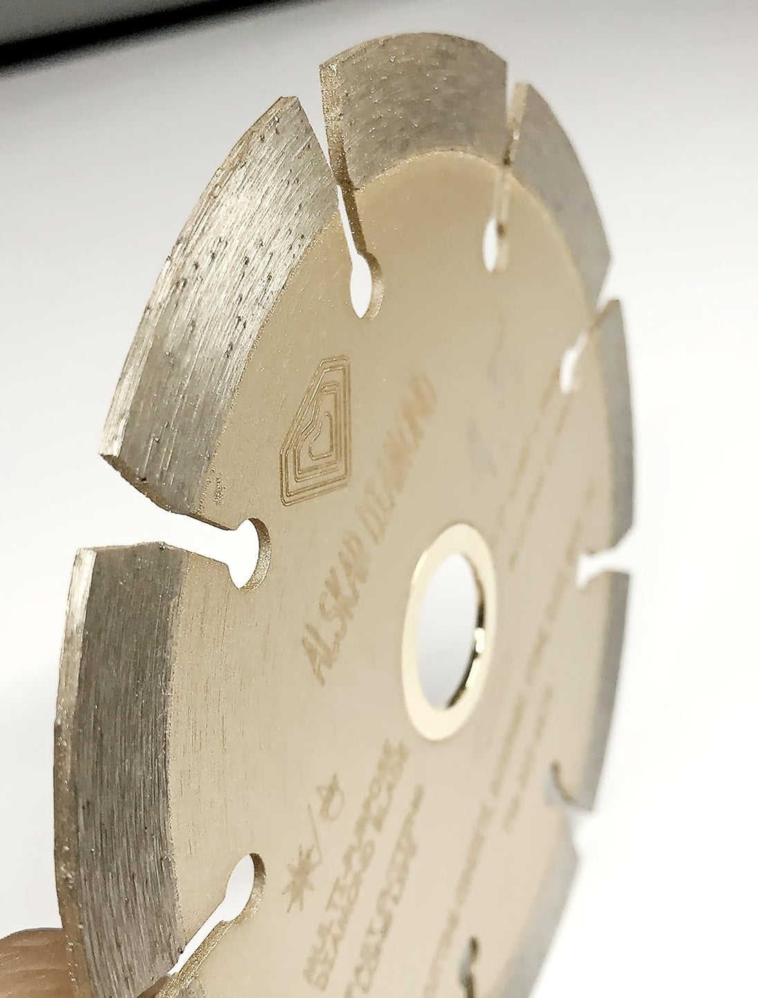 (2 Pack)  USA ADLSS 4-1/2 Inch Dry or Wet Cutting General Purpose Power Saw Segmented Diamond Blades for Concrete Stone Brick Masonry (4 1/2" - 2 Pcs)