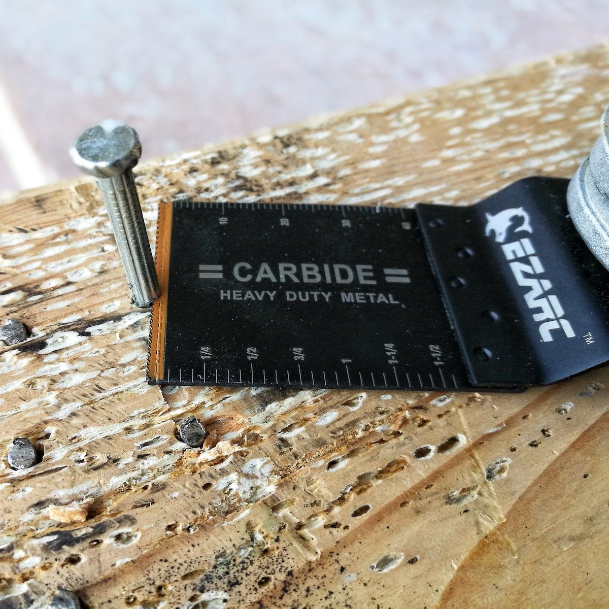 Carbide Oscillating Tool Blades, Multitool Blades Heary Duty for Hard Material, Metal, Nails. Bolts. Screws, 3-Pack