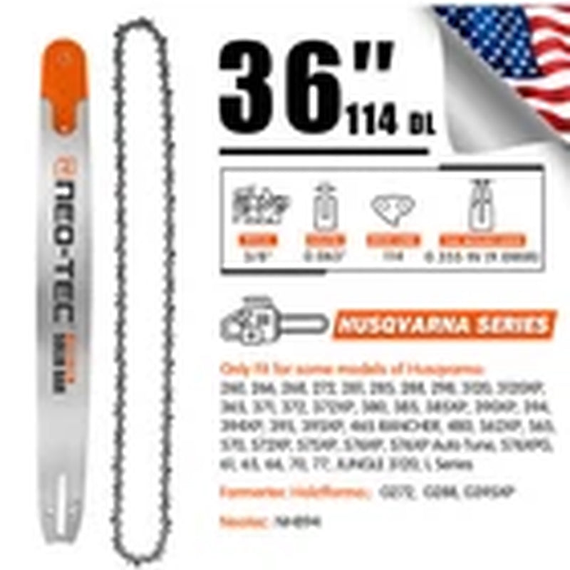 94Cc Gas Chainsaw with 36'' Bar Chain Compatible with Husqvarna 394XP 395 395XP