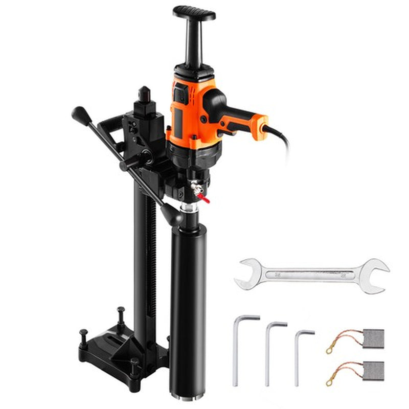 Core Drill Machine 0.8-6.3In Dia 2000W Handheld and Stand Core Drill Rig
