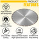 10 Pcs 14 Inch Diamond Concrete Saw Blade, 14 Inch Masonry Blade with 12 Mm Arbor Dry or Wet Concrete Saw Cutting General Purpose Segmented High Speed for Brick Stone Block Marble Granite