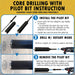 3" Dry/Wet Multipurpose Core Bit for Masonry, Concrete and Natural Stone, 6" Drilling Depth, SDS Max Pilot Bit with 5/8"-11 Arbor