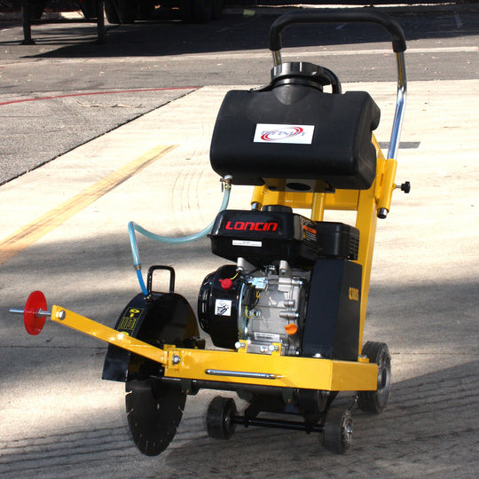 14" 6.5HP Gas Walk behind Cut-Off Saw Concrete Cement Pavement Floor Saw W/Blade