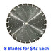 14" DIAMOND SAW BLADE - for Hard Concrete / Masonry / Stone / Pavers / Roof