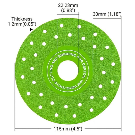 3PCS Rock Plate Flat Grinding Blade Tile Chamfering Cutting and Sanding Blade