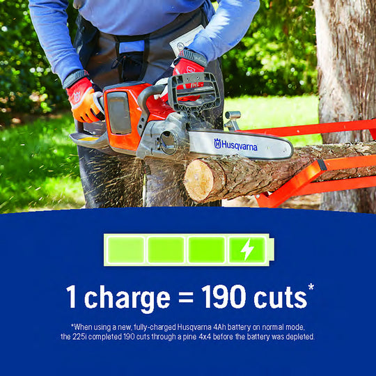 Husqvarna Power Axe 225I Battery Operated Chainsaw, 14-Inch Electric Chainsaw