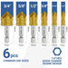6 Pieces Countersink Drill Bit Set, M35 Cobalt HSS Countersink Drill Bits with 1/4 Inch Quick Change Hex Shank for Metal, Wood, Stainless Steel, Carbon Steel