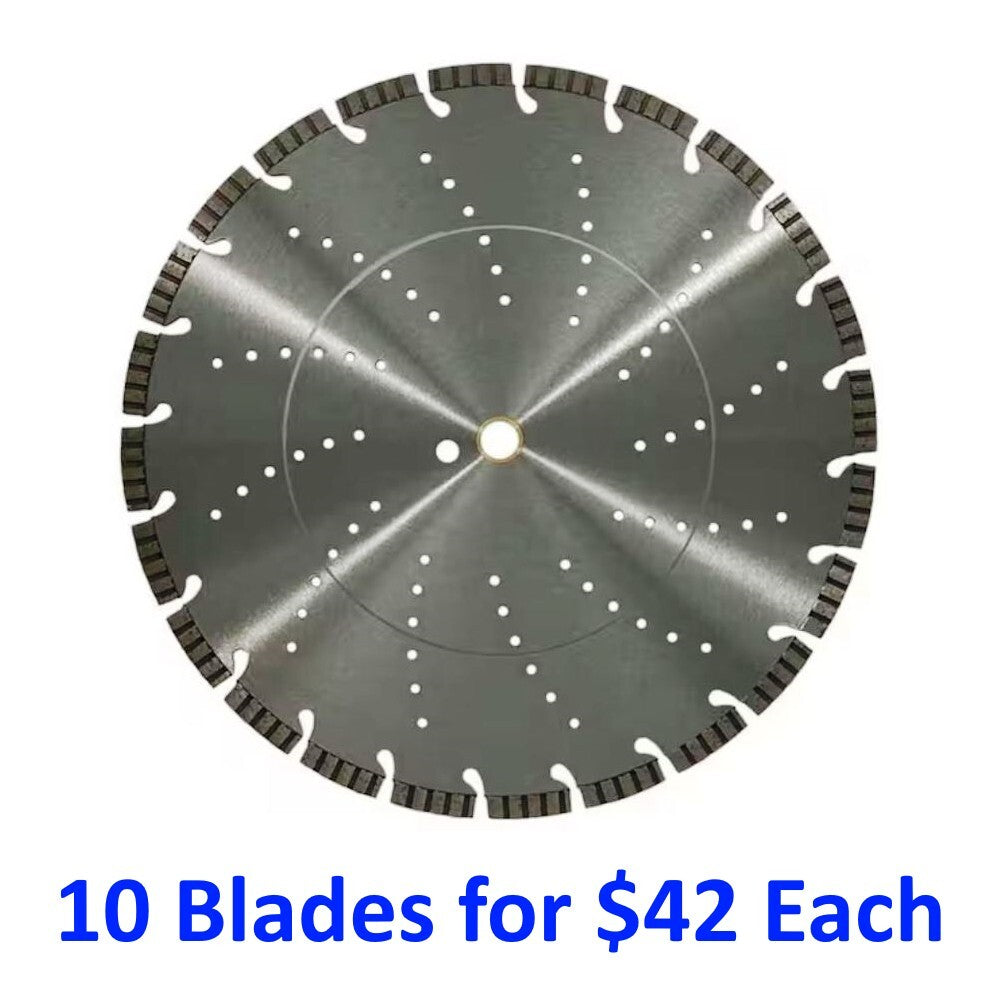 14" TURBO SEGMENT DIAMOND SAW BLADE - Concrete / Masonry / Stone / Pavers / Roof