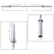 Olympic Barbell 7FT 6FT 5FT 2 Inch Gym Fitness Training Zinc Lifting Weight Bar