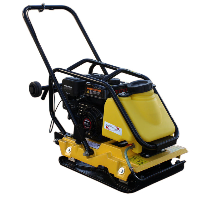 6.5HP Large Plate Walk behind Vibratory Plate Compactor Rammer Water Tank C110T