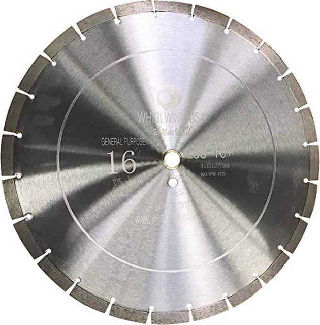 LSS 16 Inch Diamond Blades Dry or Wet Cutting General,Purpose Power Saw Blade,For Masonry Brick Marble Concrete Circular Saw Blade (16")