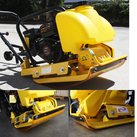 196Cc 6.5HP Dirt Jumping Jack Tamping Rammer Tamper & Walkbehind Plate Compactor