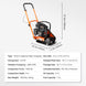 Uimoso Walk-Behind Vibratory Plate Compactor Rammer 2.8HP 78.5Cc EPA Soil Tamper