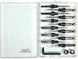 Countersink Drill Bit Set 4 Pc #4 (7/64"), 4 Pc #6 (9/64"), 4Pc #8 (11/64") with Tapered Drill Bits, Depth Stop and Storage Container