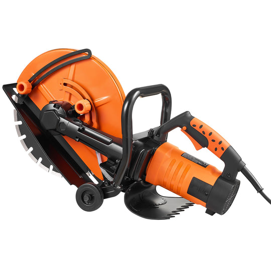 Uimoso 14'' Electric Concrete Saw Wet/Dry Saw Cutter with Water Pump and Blade