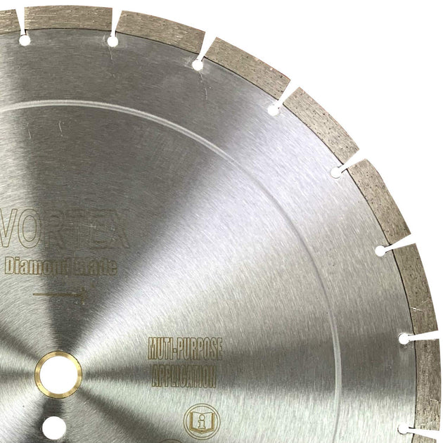 Vtxmax VSS 16 Inch Dry or Wet Cutting General Purpose Power Saw Segmented Diamond Blades for Concrete Stone Brick Masonry (16")