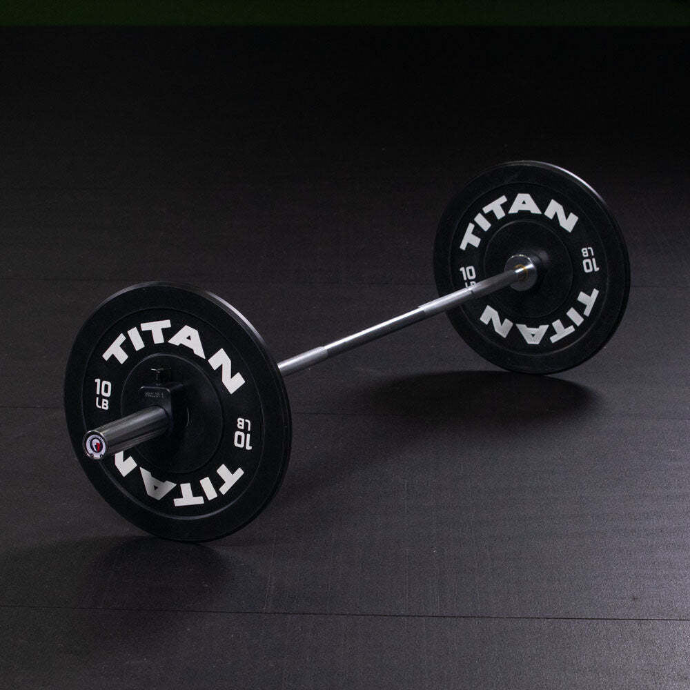Titan Fitness Olympic Technique Training Barbell, 6 FT Chrome Finish, 15 KG