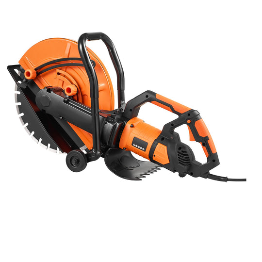 Uimoso 16'' Electric Concrete Saw Wet/Dry Saw Cutter with Water Pump and Blade