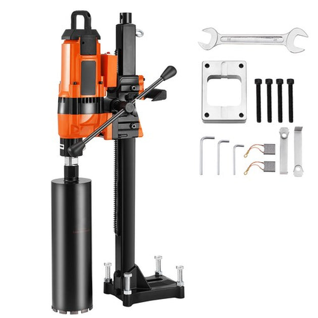 Core Drill Machine 0.8-11.8In Dia 3500W 570RPM Diamond Core Drill Rig with Stand