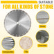 10 Pcs 14 Inch Diamond Concrete Saw Blade, 14 Inch Masonry Blade with 12 Mm Arbor Dry or Wet Concrete Saw Cutting General Purpose Segmented High Speed for Brick Stone Block Marble Granite