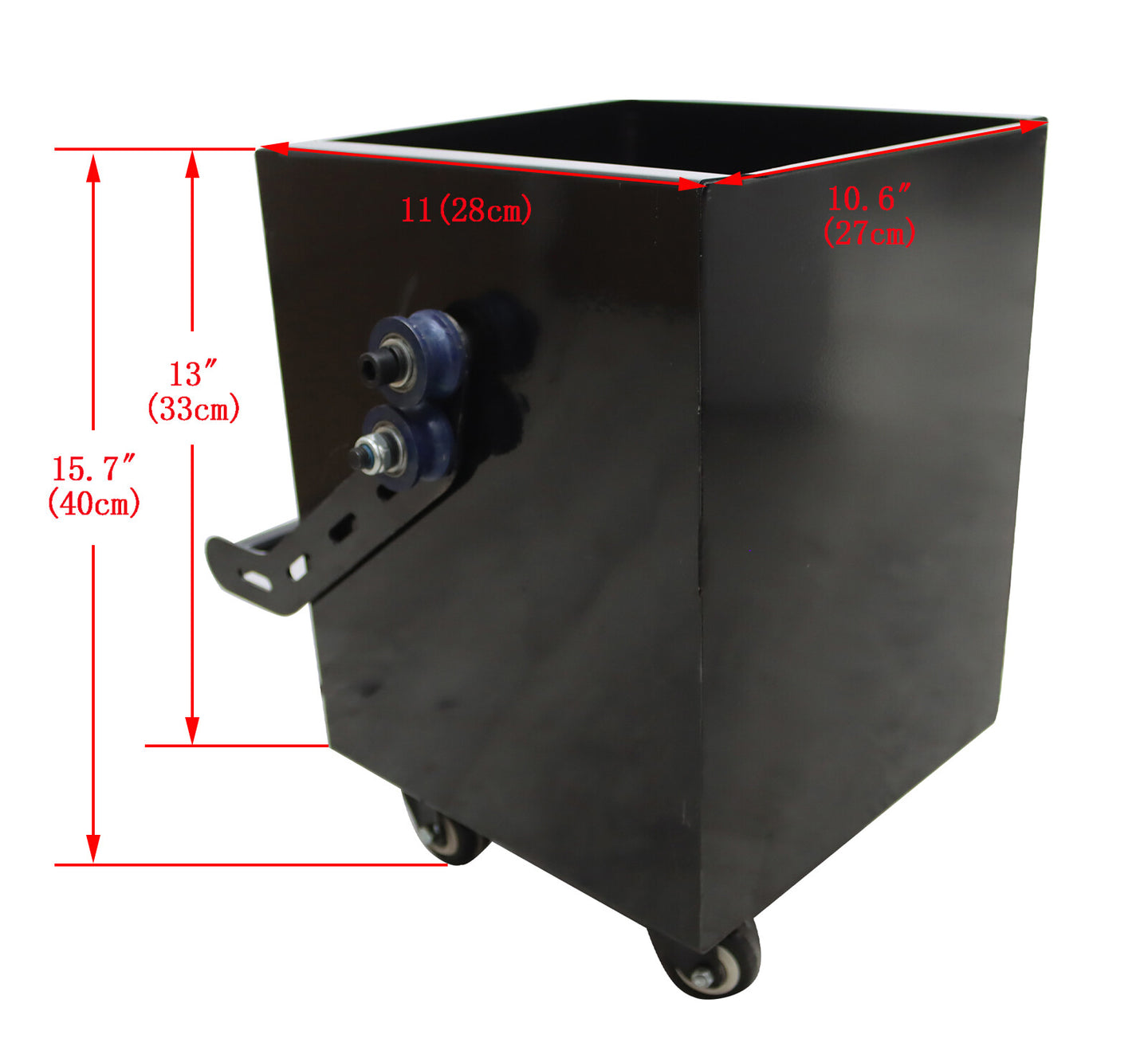 220V Concrete Floor Grinder Polishing Machine W/ 30L Dust Bucket 6 Grinding Head