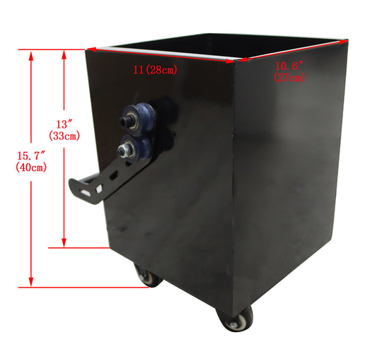 220V Concrete Floor Grinder Polishing Machine W/ 30L Dust Bucket 6 Grinding Head