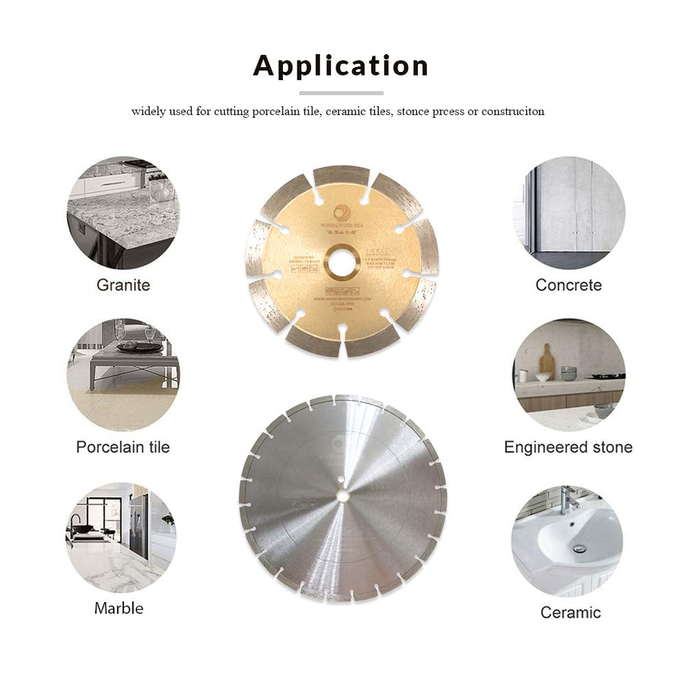 LSS 16 Inch Diamond Blades Dry or Wet Cutting General,Purpose Power Saw Blade,For Masonry Brick Marble Concrete Circular Saw Blade (16")