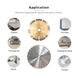 LSS 16 Inch Diamond Blades Dry or Wet Cutting General,Purpose Power Saw Blade,For Masonry Brick Marble Concrete Circular Saw Blade (16")