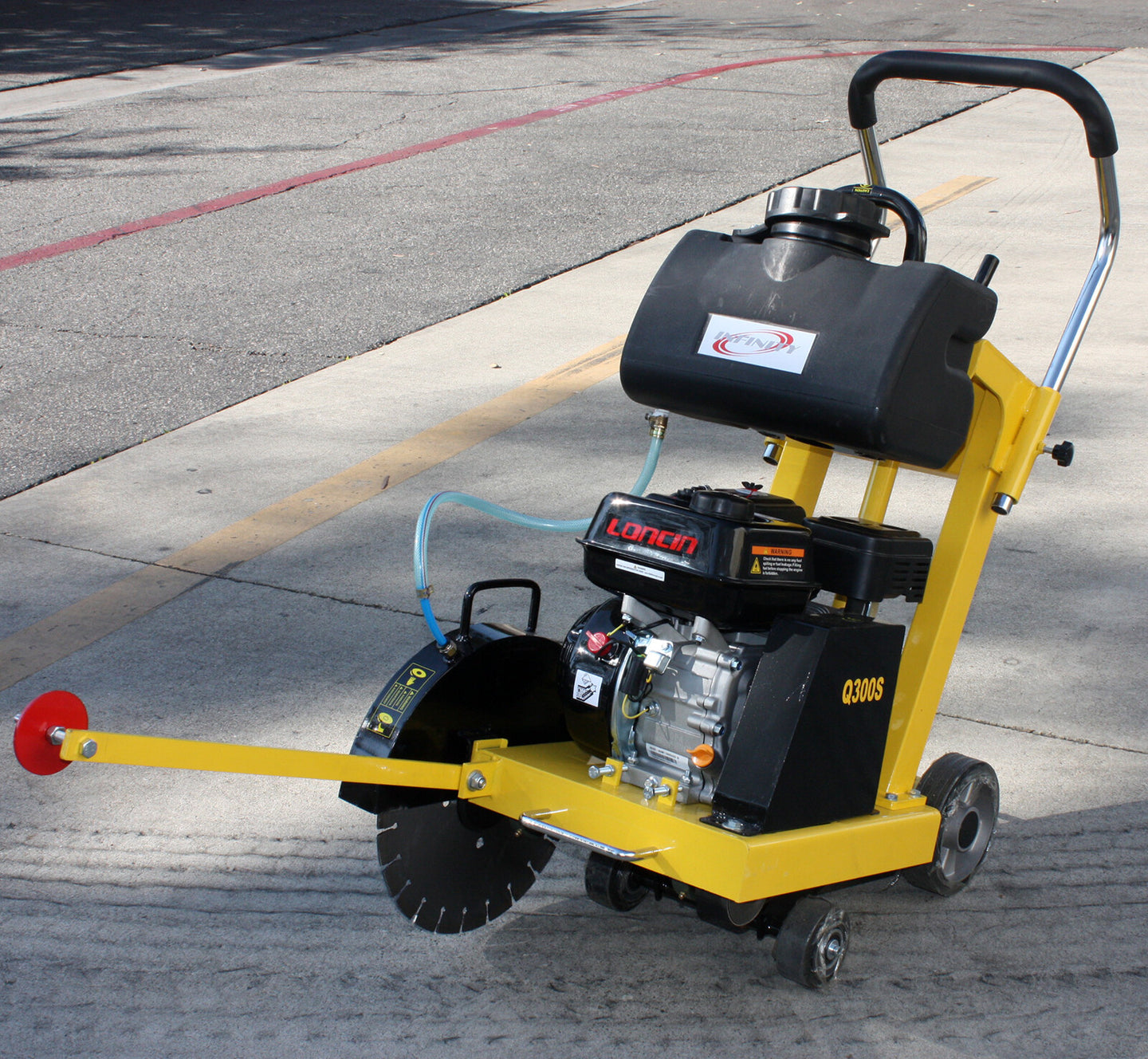 14" 6.5HP Gas Walk behind Cut-Off Saw Concrete Cement Pavement Floor Saw W/Blade