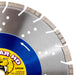 Delta Diamond Cougar HD 14 Inch Diamond Saw Blade, Supreme Grade, for Reinforced Concrete, Masonry, Stone, Laser-Welded, Segmented-Turbo, .125 Width X 1"-20Mm Arbor (14")