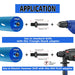 Diamond Core Drill Bits 2" Diameter 10"/254Mm Drilling Depth 5/8-11" Thread Core Bit Turbo Laser-Welded Segments for Cured Concrete With, Brick, Block, Masonry, with Two Adapters
