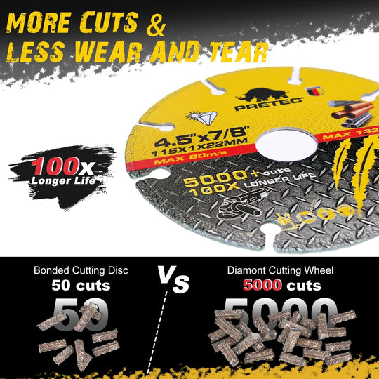 4/4.5Inch Diamond Cutting Wheel Wet Dry Cutting Saw Blade/Disc Grinder Wheel