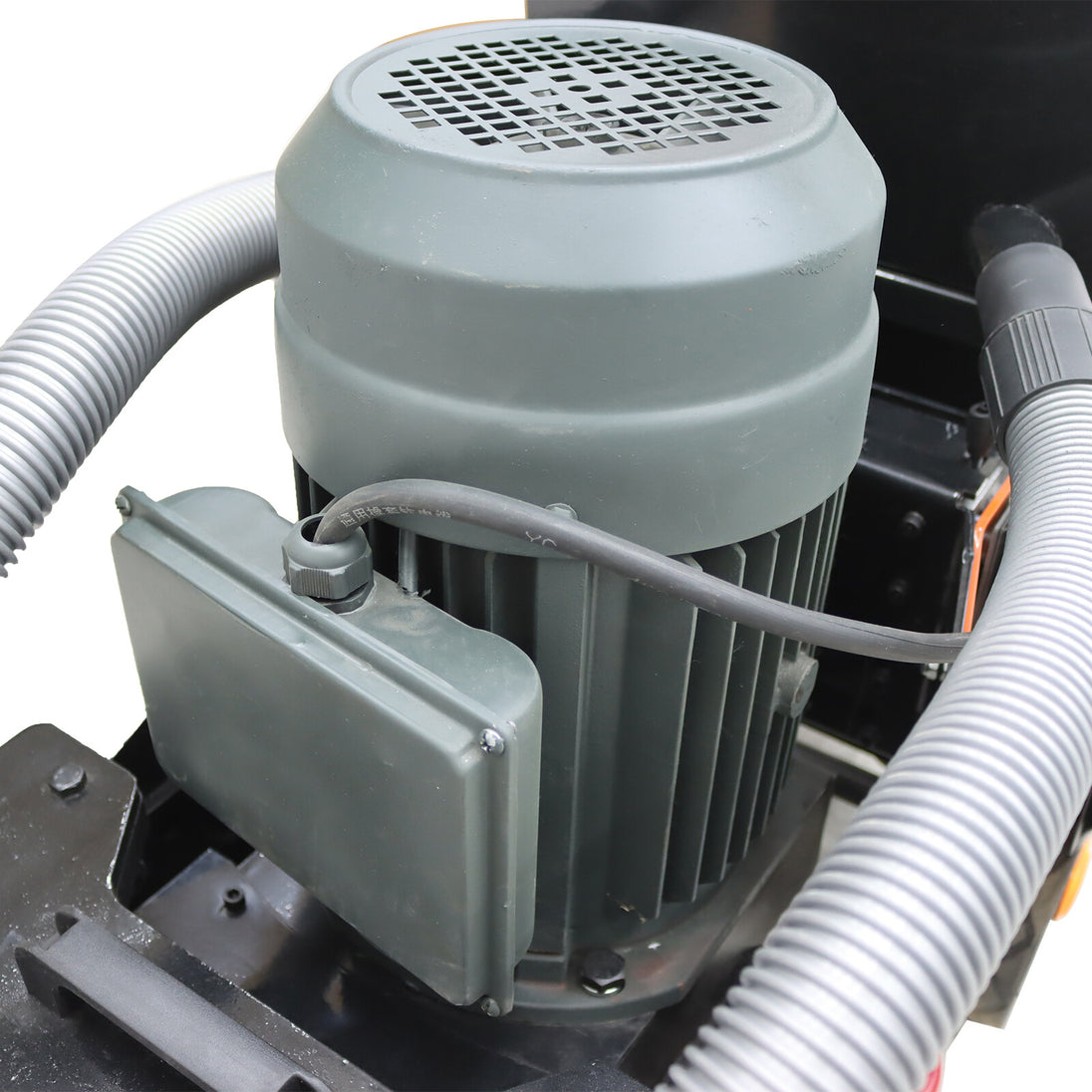 220V Concrete Floor Grinder Polishing Machine W/ 30L Dust Bucket 6 Grinding Head