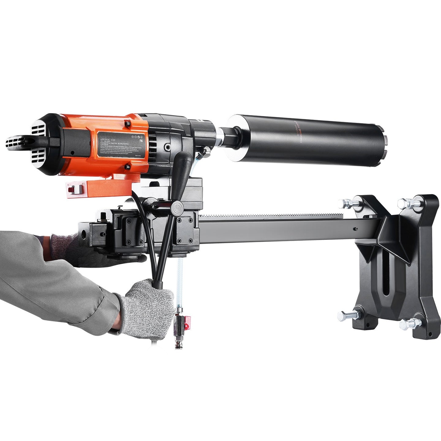 Diamond Core Drill Machine Concrete Core Drill Rig Casters 2500W 750RPM