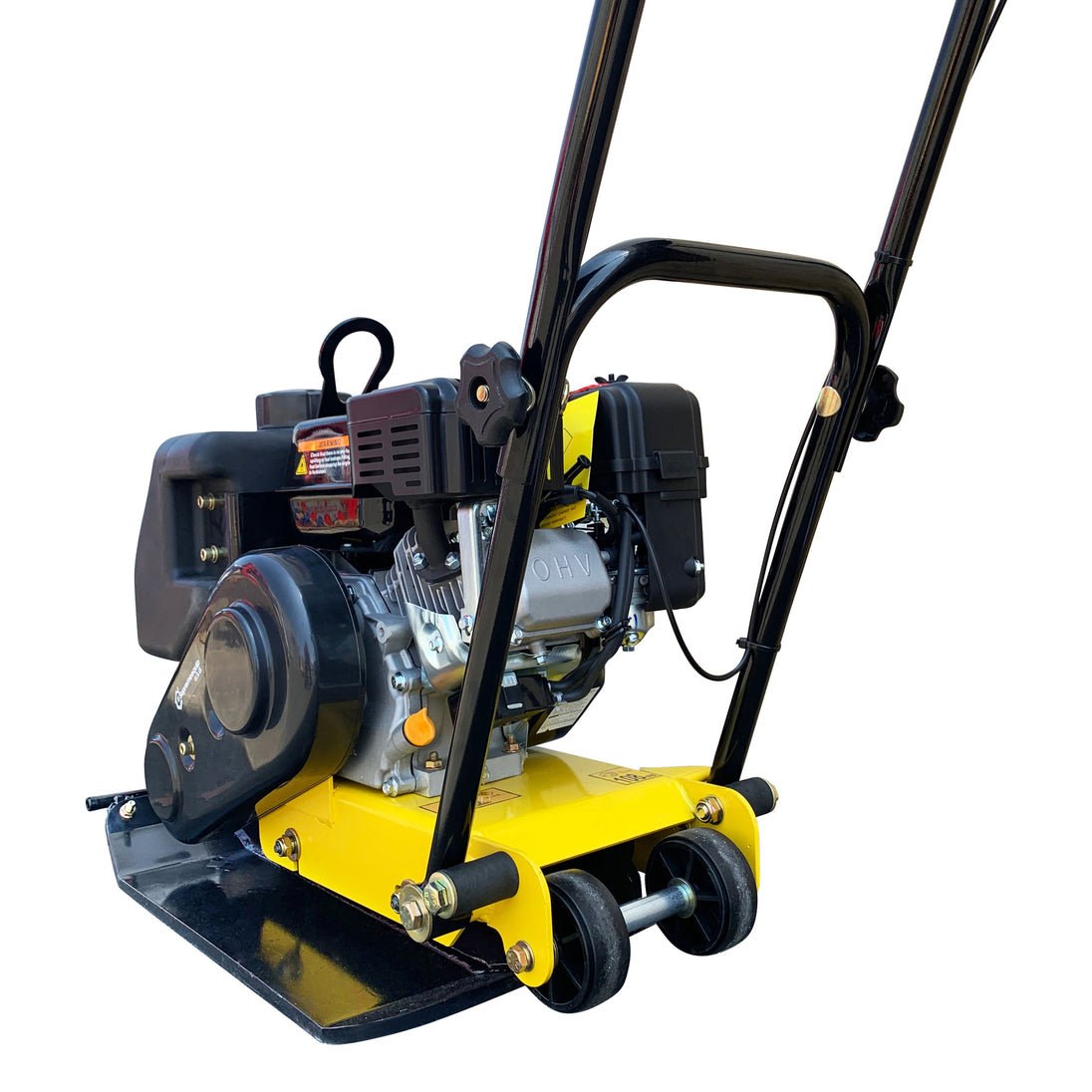 Walk behind Vibratory Plate Compactor W/ Water Tank Heavy Duty Large Plate 6.5Hp