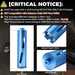 2 1/2" Dry Core Drill Bit, 5/8"-11 Thread, with 3 Adapters Included: SDS Plus, SDS Max and 1/2" Hex Shank; 9.5" Drill Depth, 2.5 Inch Diamond Core Bits for Brick, Block and Masonry