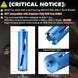 2 1/2" Dry Core Drill Bit, 5/8"-11 Thread, with 3 Adapters Included: SDS Plus, SDS Max and 1/2" Hex Shank; 9.5" Drill Depth, 2.5 Inch Diamond Core Bits for Brick, Block and Masonry