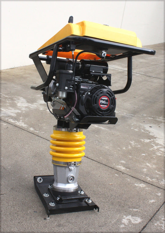 196Cc 6.5HP Dirt Jumping Jack Tamping Rammer Tamper & Walkbehind Plate Compactor