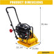 Walk-Behind Vibratory Plate Compactor Rammer 7HP 212Cc Gas Engine Soil Tamper